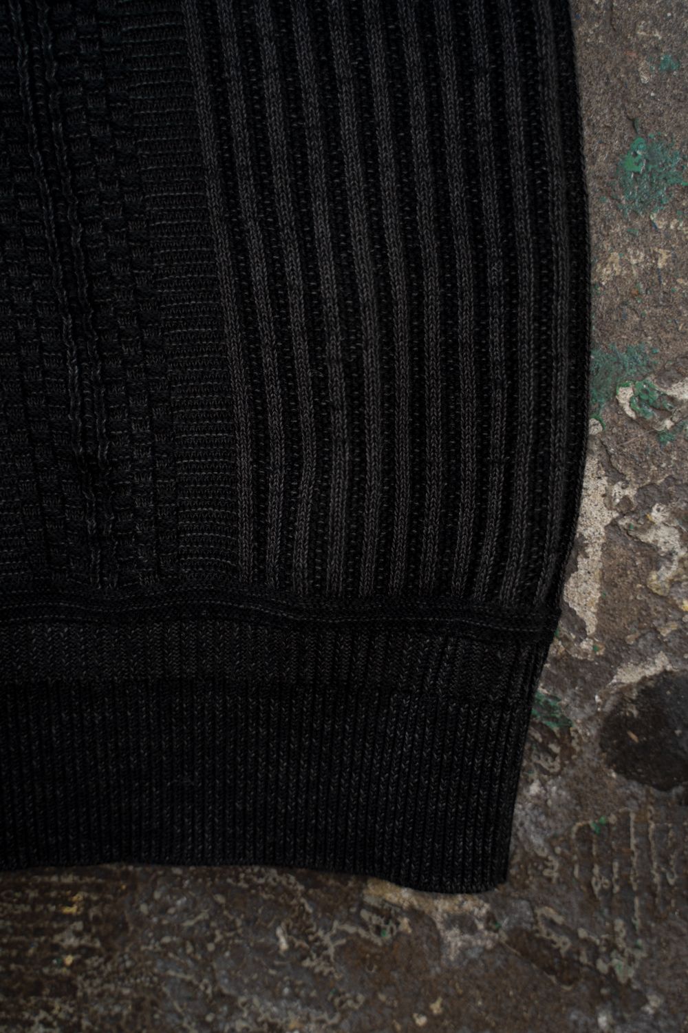 【26AW】Akisame Knit Polo(BLACK)
