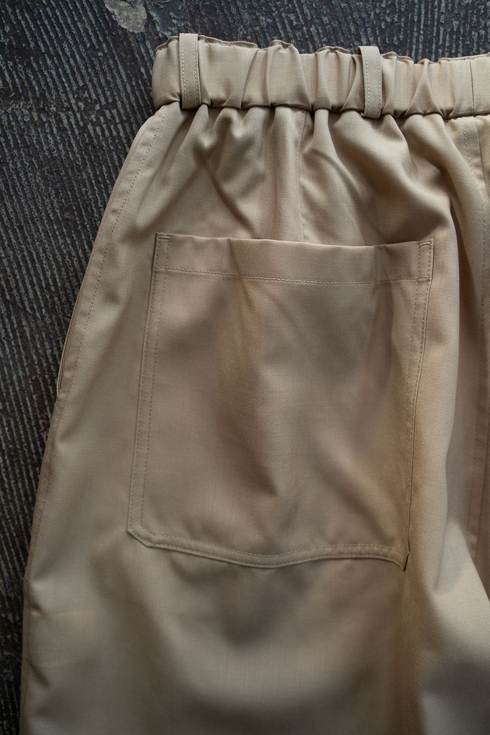 【ラスト1点】エアリーウールワイドパンツ(薄茶)