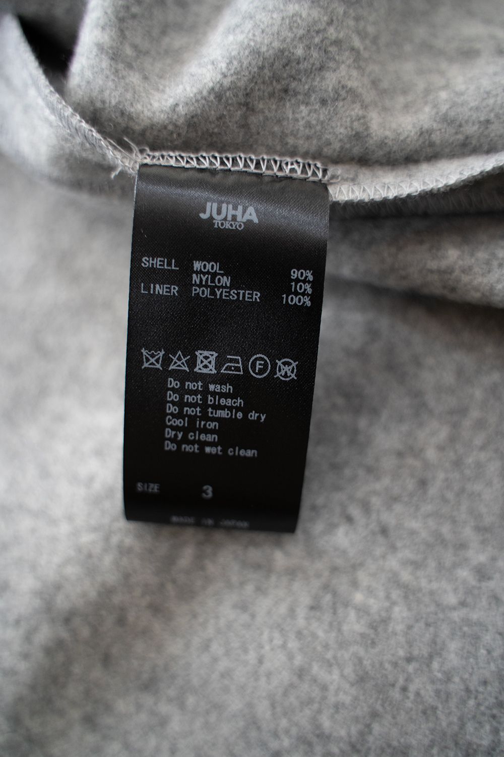 【ラスト1点】【23AW】Flyfront Raglan Shirt Jacket/フライフロントラグランシャツジャケット(GRAY)