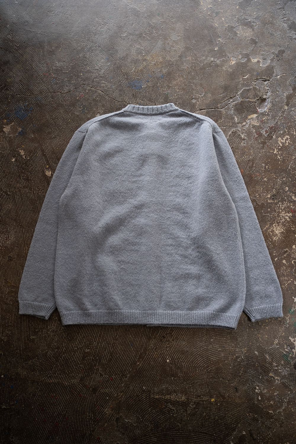 【ラスト1点】【24AW】ループヤーンクルーネックカーディガン(MISTY GRAY)