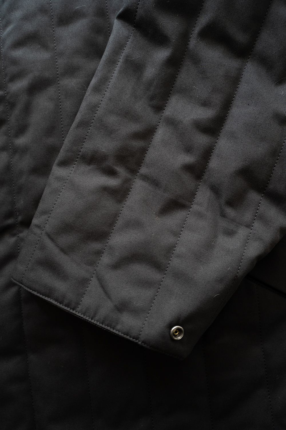 【25AW】コーデュロイ切り替えシンサレートキルティングブルゾン(BLACK)
