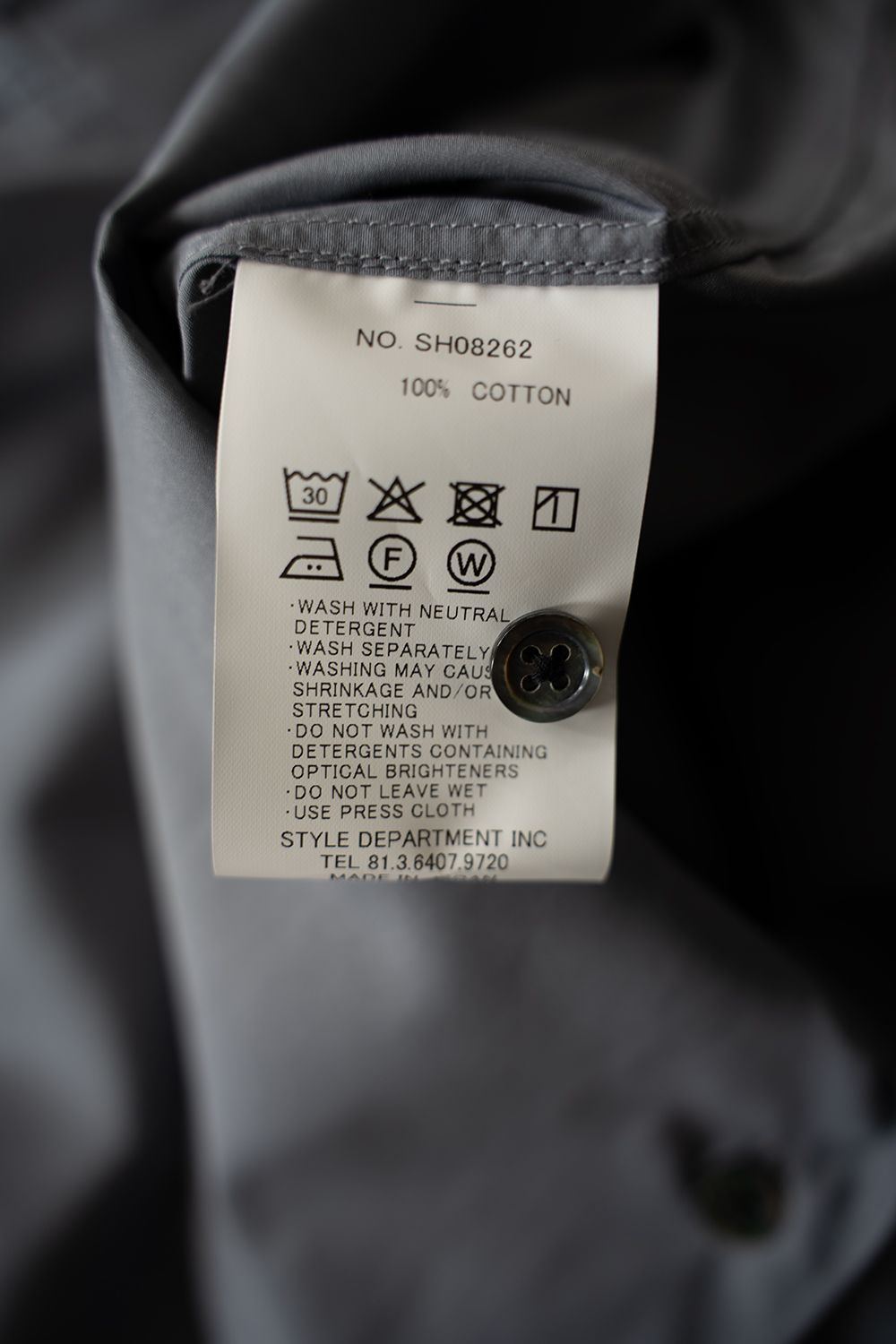 【26SS】200双半袖シャツ(SLATE GREY)