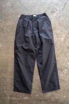 【ラスト1点】【23SS】コットンツイルインタックイージーパンツ(BLACK NAVY)