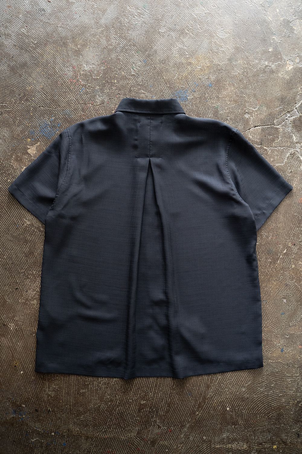 【ラスト1点】【25SS】Sheer Sharkskin SS Shirt/シアーシャークスキンシャツ(NAVY)