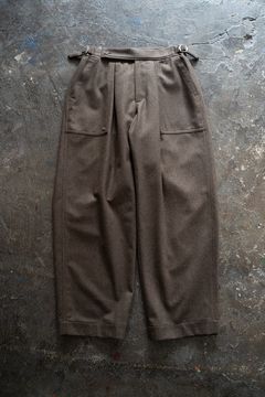【ラスト1点】2-Tack Flannel Baker Pants/2タックフランネルベイカーパンツ(BROWN)