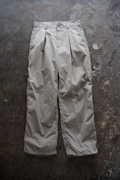 【26SS】2-Tack Puckering Wide Pants/2タックパッカリングワイドパンツ(LIGHT GRAY)