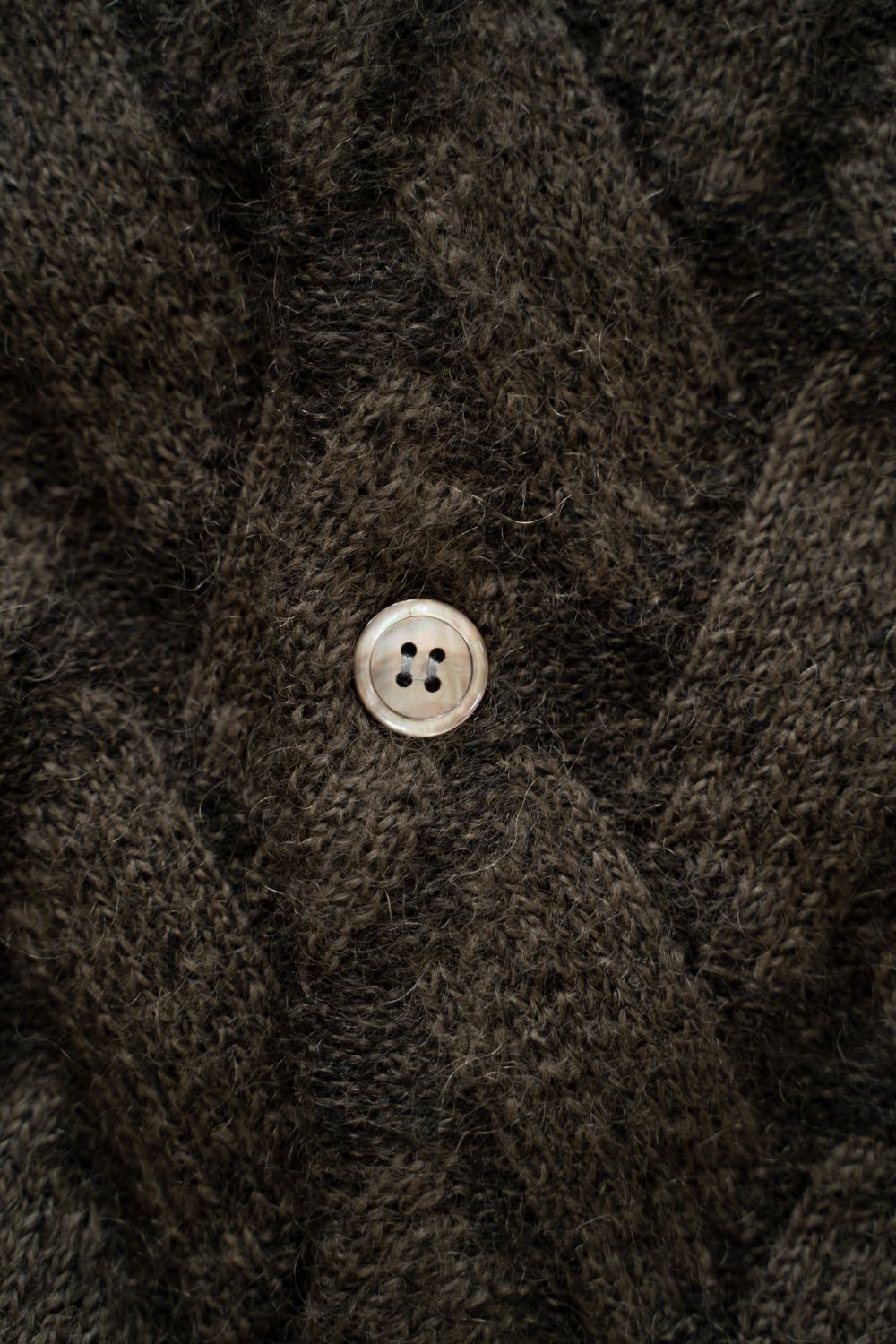 【26AW】Ochiba Mohair Cardigan(OLIVE)