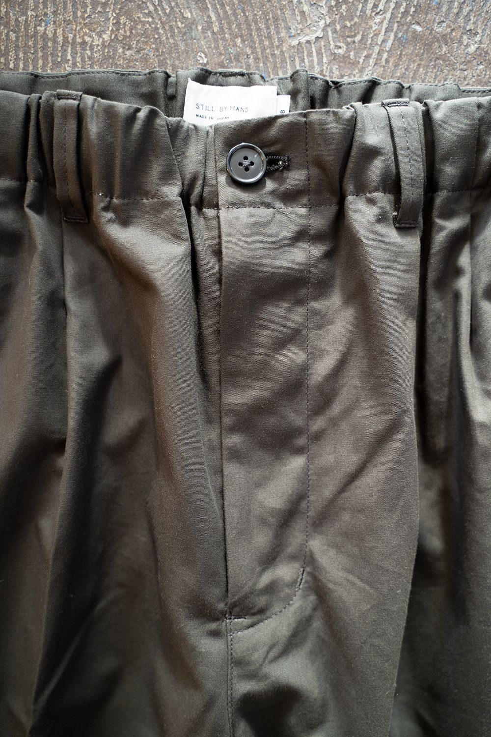 【ラスト1点】【22AW】甘撚りオックス2タックイージーパンツ(CHARCOAL)