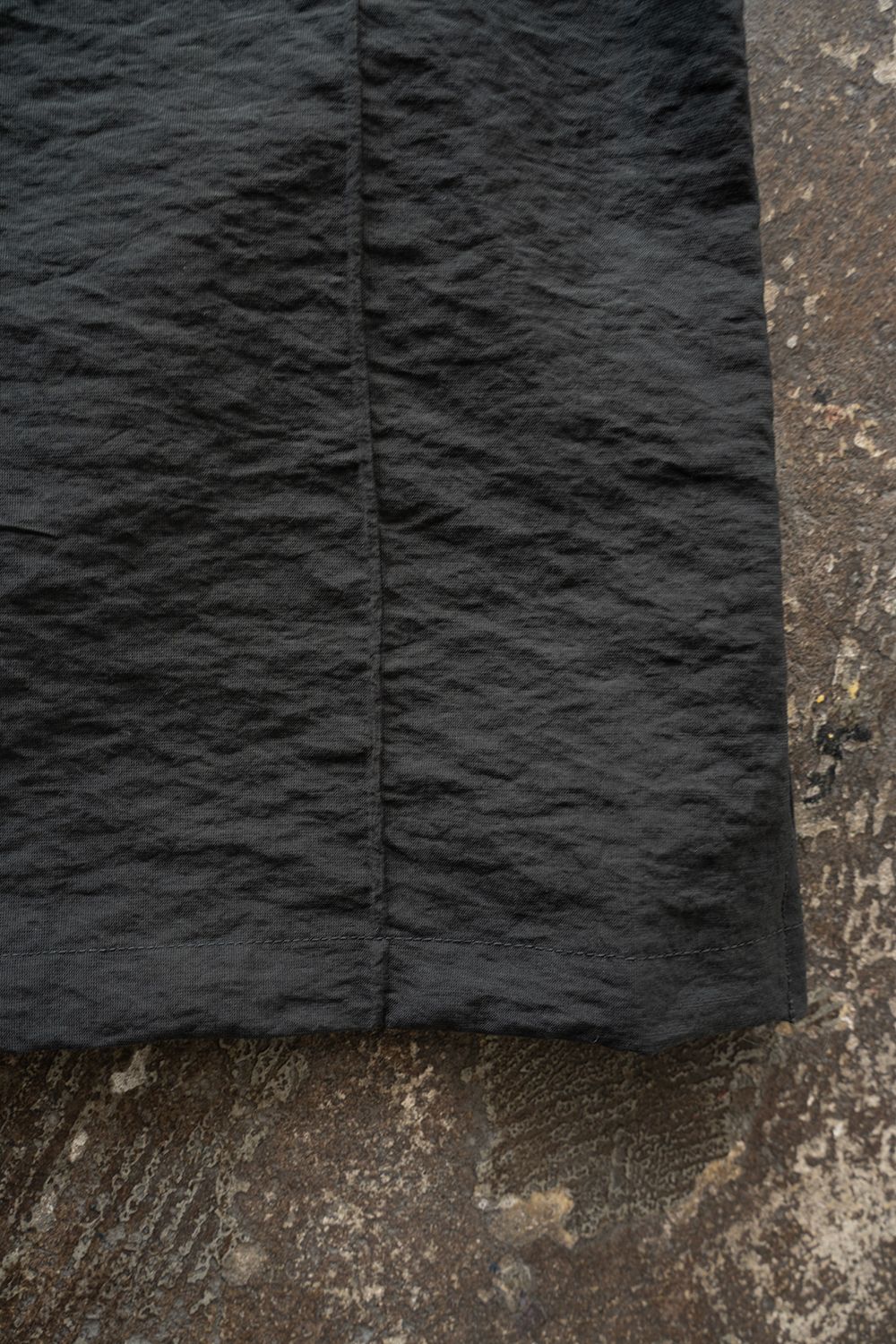 【26SS】ピンタックオープンカラー半袖シャツ(CHARCOAL)