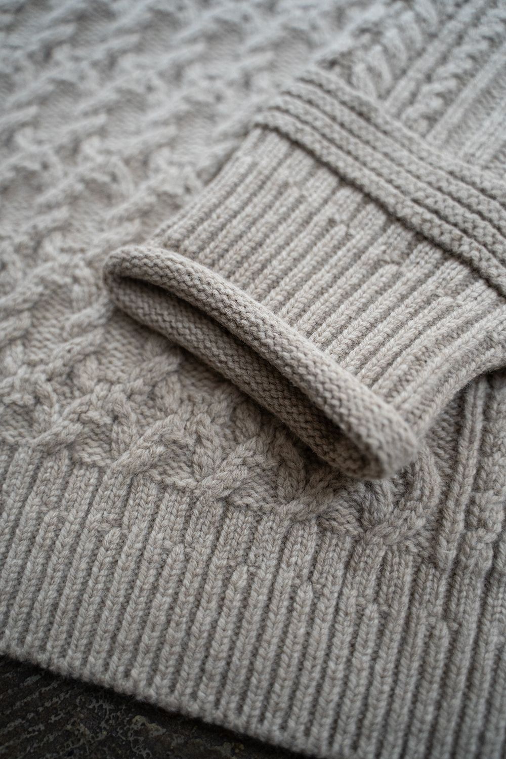 YASHIKI - 【ラスト1点】Banka Curl High Neck Knit(OATMEAL