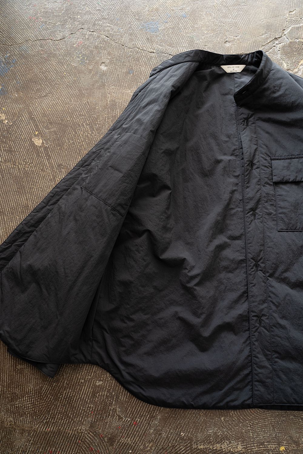 【25AW】シンサレートシャツブルゾン(INK BLACK)