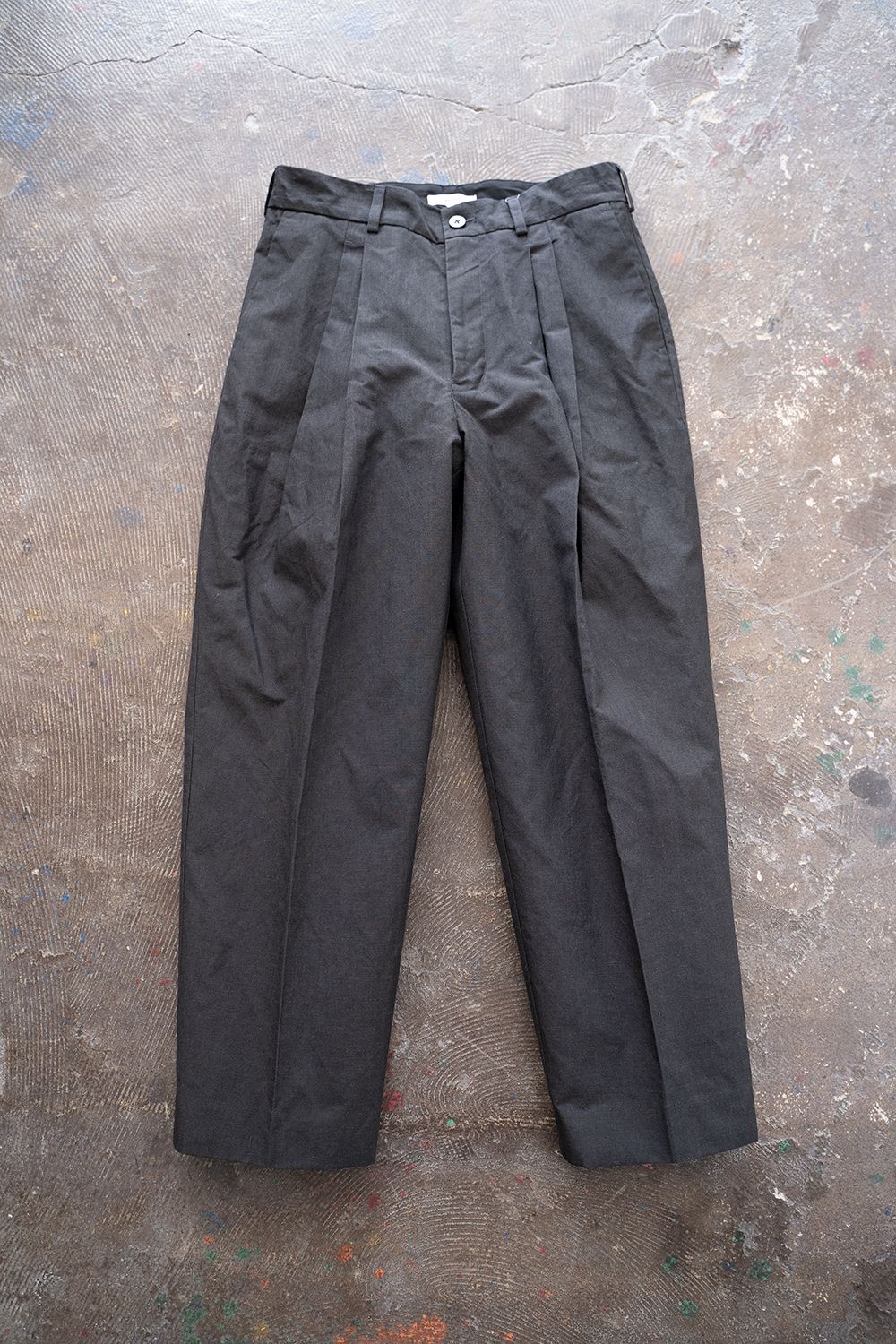 kontor - 【ラスト1点】【21SS】2 Pleat Coated Trousers ...