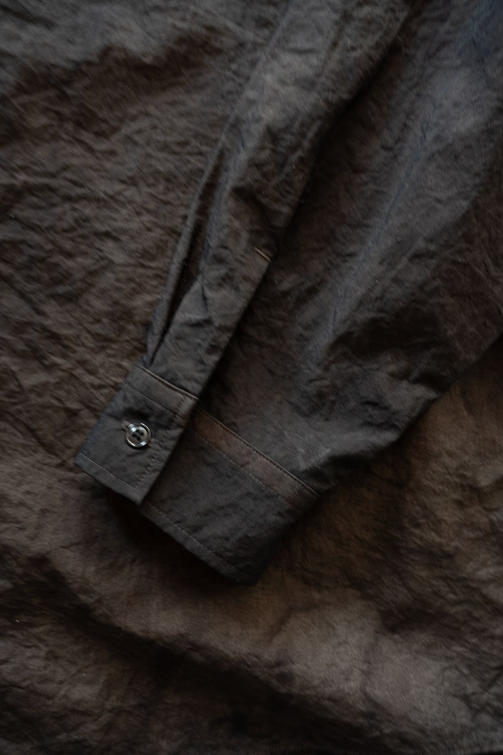 【ラスト1点】【26SS】Aurora Dyed Nylon Shirt(BROWN)