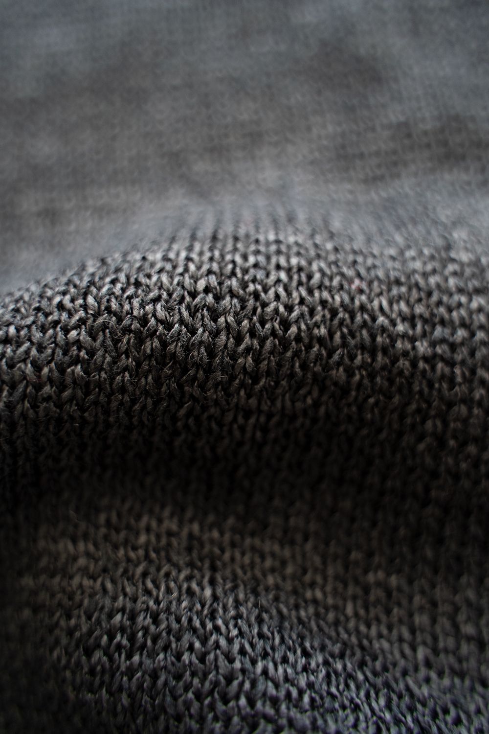 【ラスト1点】2Way Roll Neck Knit Pullover/和紙混2WAYロールネックニット(BLACK)