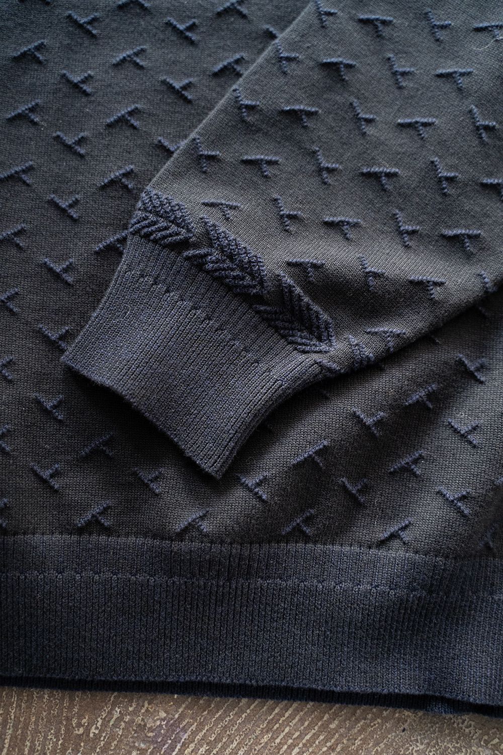 YASHIKI - 【23SS】Sakuraame Knit(NAVY) | Salty