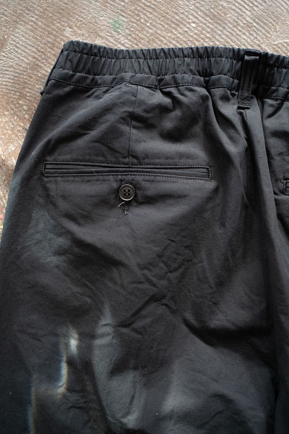 【ラスト1点】【24SS】シルクネップイージーパンツ(BLACK)