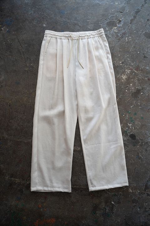 【ラスト1点】【22SS】French Linen Easy Pants/フレンチリネンイージーパンツ(ECRU)