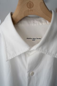 【ラスト1点】【25AW】Cotton×Linen Windsor Wide Collar Shirt(OYSTER WHITE)