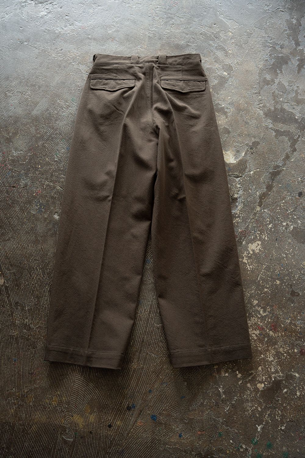 【26AW】Wool Cotton Military Pants(BROWN)