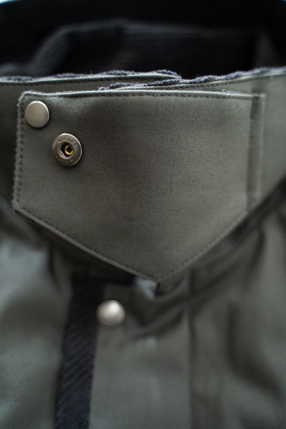 【25AW】コーデュロイ切り替えシンサレートキルティングブルゾン(GREEN CHARCOAL)