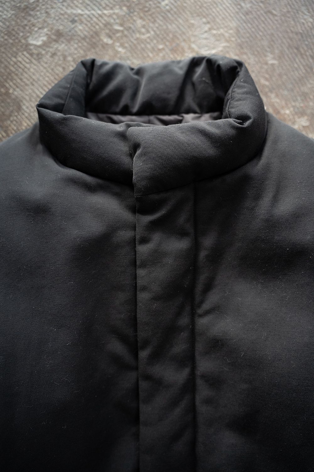 【25AW】強撚ナイロンダウンブルゾン(INK BLACK)