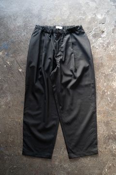 【ラスト1点】【25SS】ウォッシャブルウールイージースラックス(BLACK)