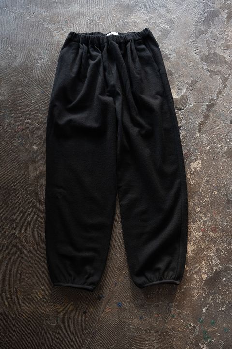 【26AW】カシミア混イージーパンツ(BLACK)