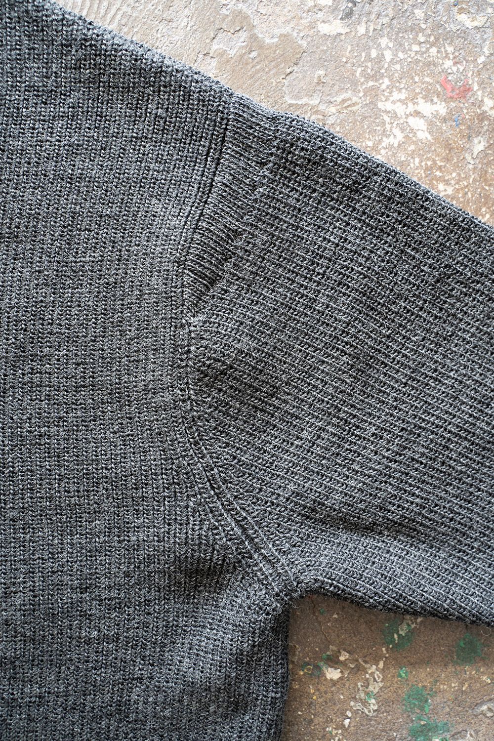 【ラスト1点】【22AW】ロービング糸ボトルネックニット(CHARCOAL)