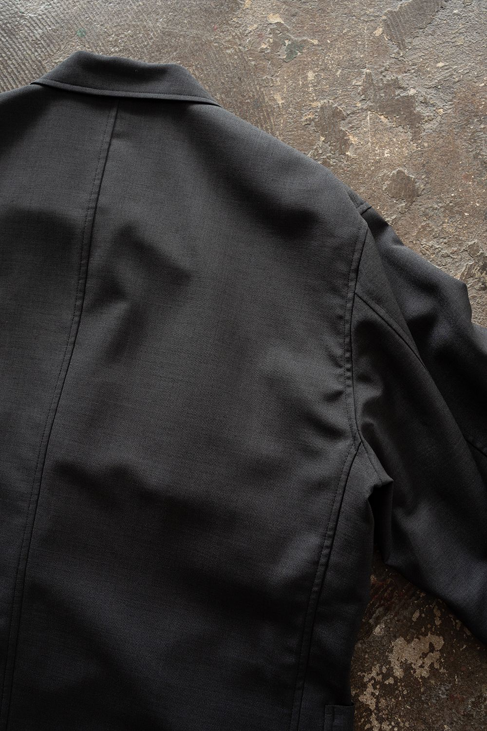 【ラスト1点】【26AW】モヘア混2Bジャケット(CHARCOAL)