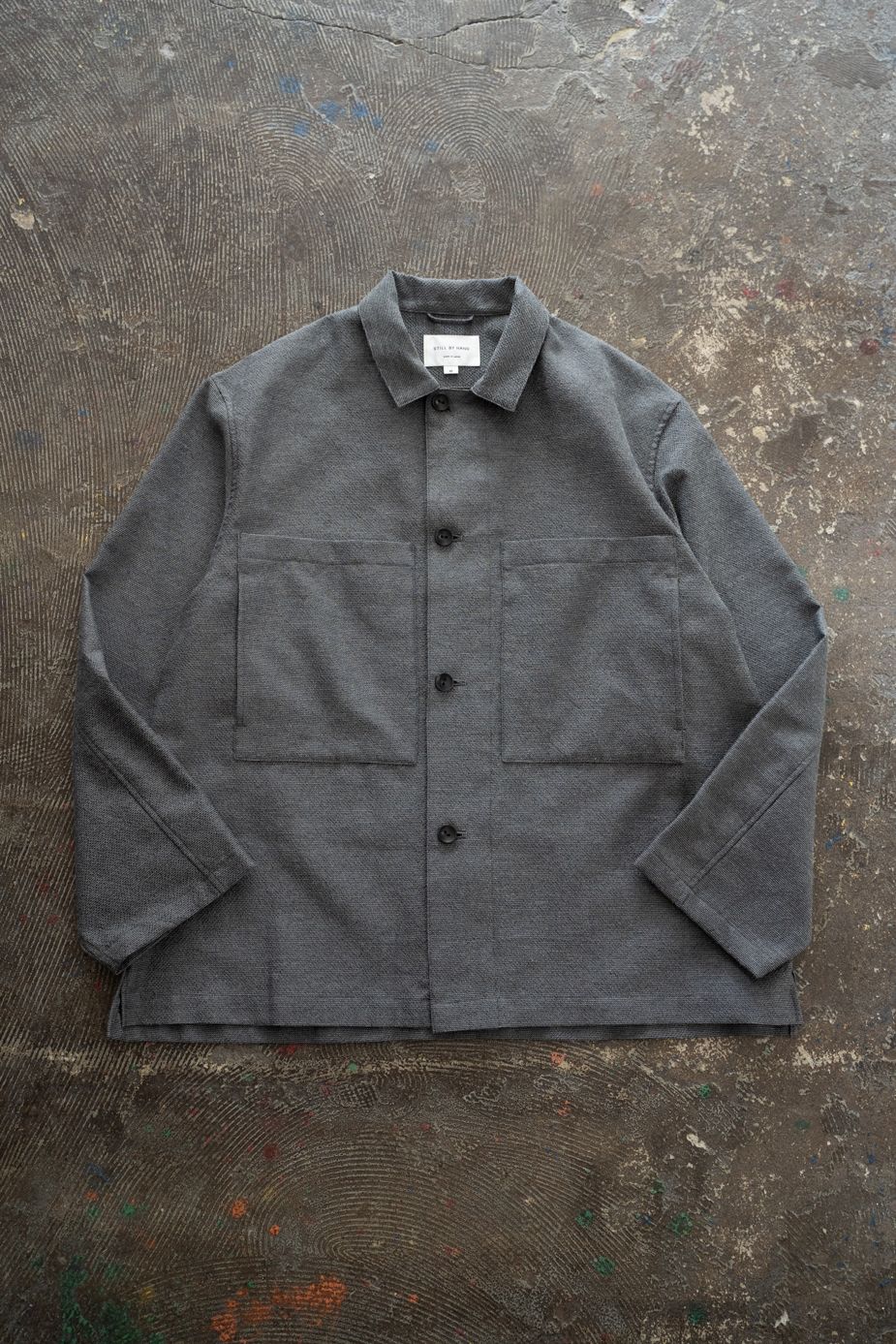 【26SS】両胸ポケットシャツジャケット(GREY)