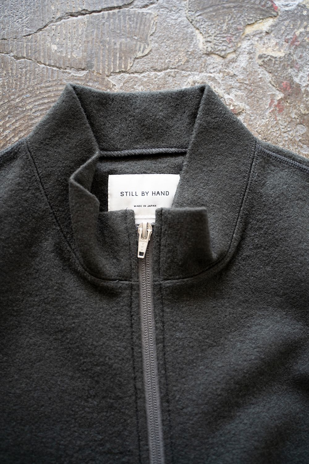 【ラスト1点】【21AW】ウールパイルジップベスト(CHARCOAL)