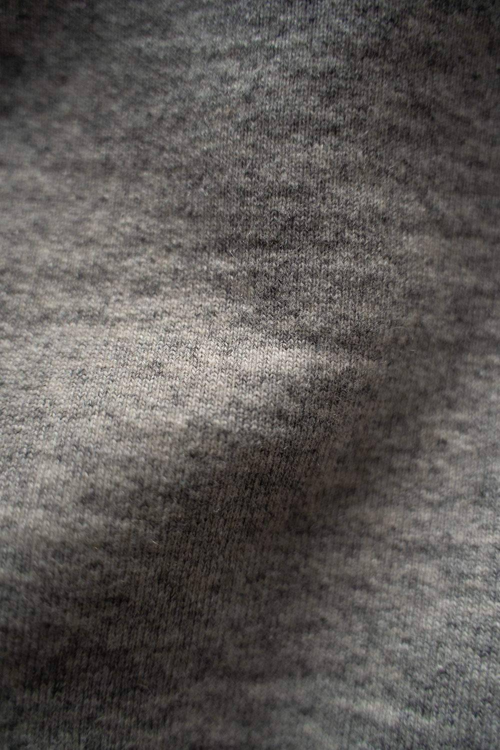 【ラスト1点】wool french terry turtle neck sweatshirt/ウールフレンチテリータートルネックスウェットシャツ(LIGHT GRAY)