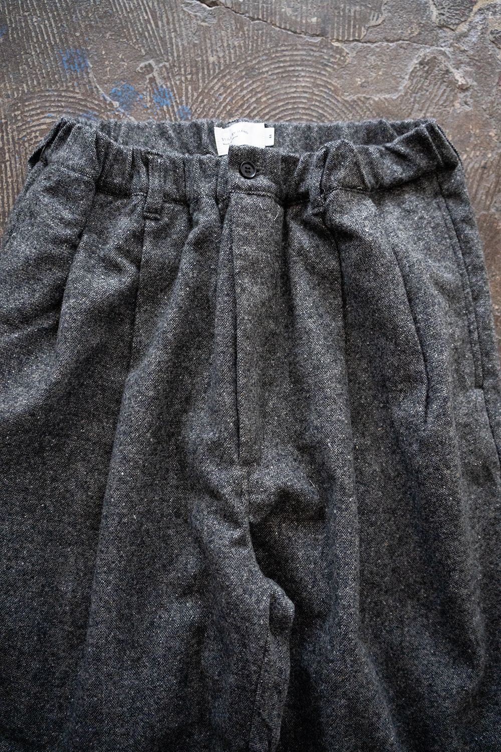 【25AW】5者混ネップツイードスラックス(GRAY)