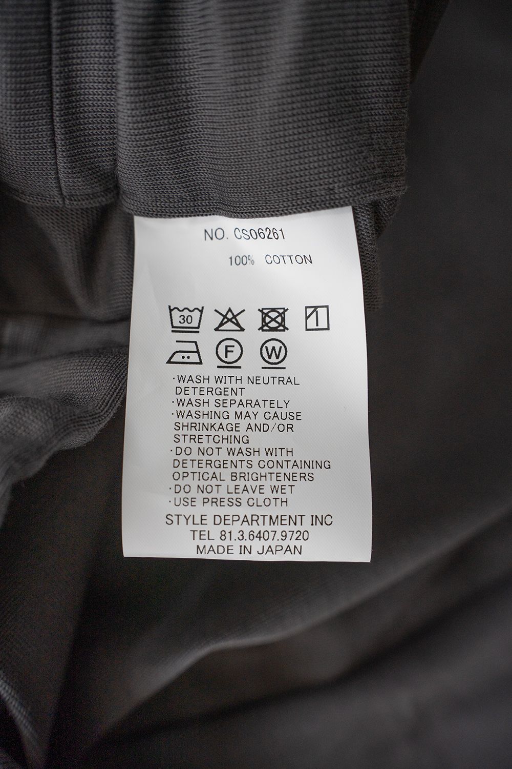 【26SS】コットンジャージータックイージーパンツ(CHARCOAL)