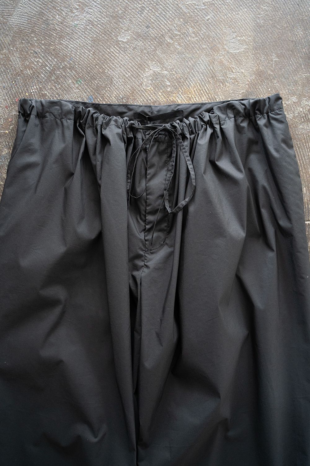 【ラスト1点】【25SS】T400 T/C Type-W Gathered Pants/T400 T/C タイプライターギャザードパンツ(BLACK)