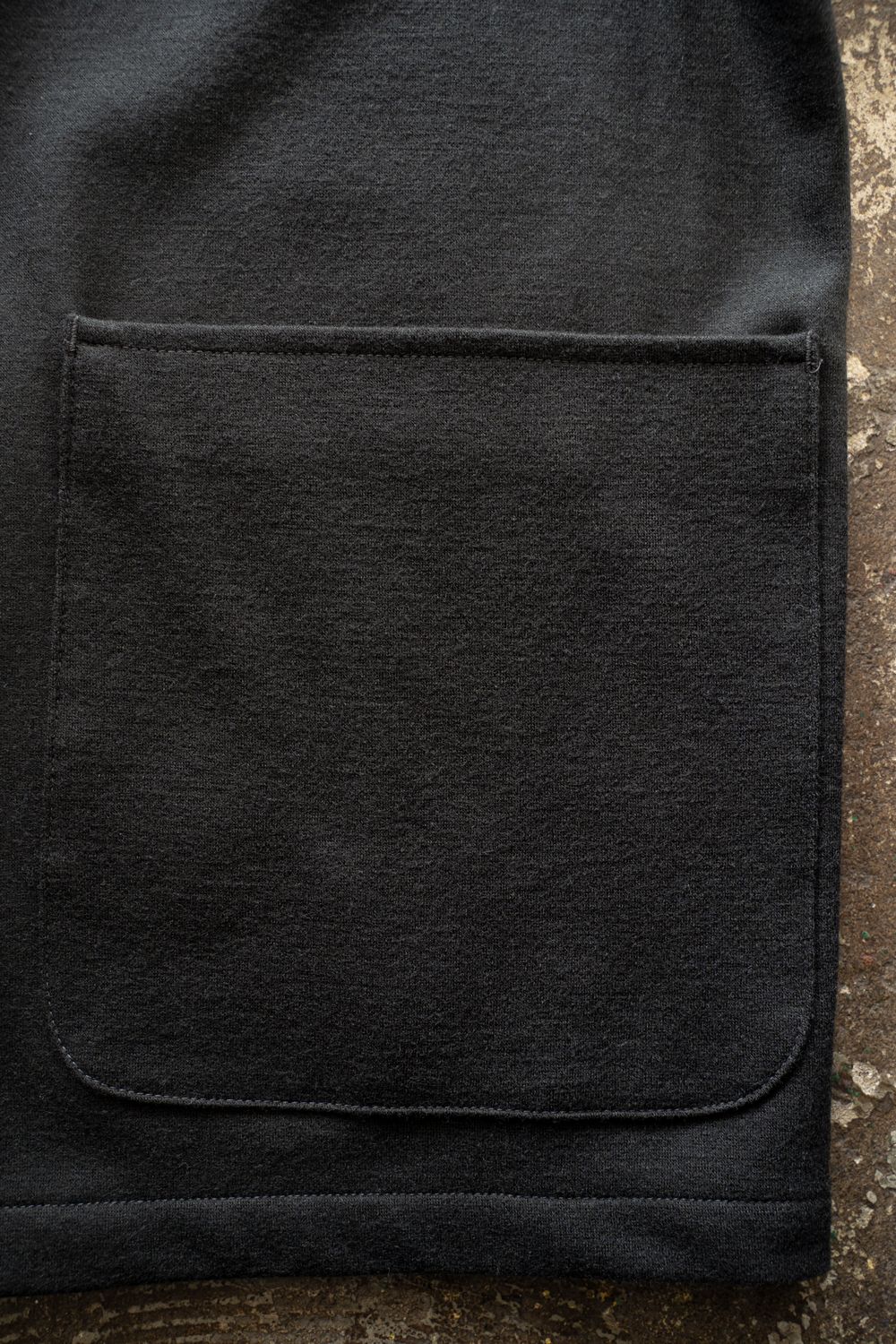 【25AW】ウールジャージーダブルジャケット(CHARCOAL)