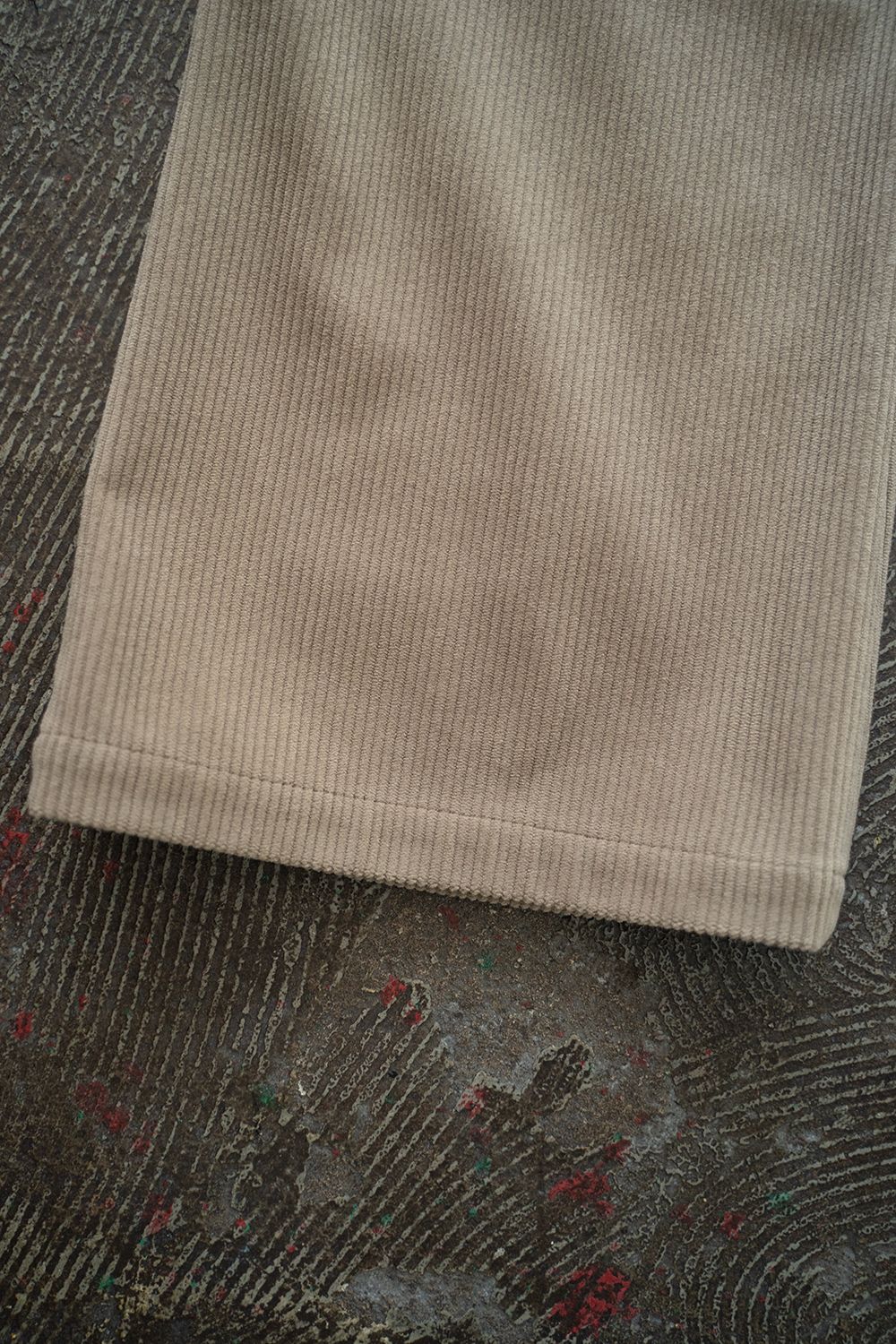 【ラスト1点】【24AW】1-Tack Corduroy Bootcut Pants/1タックコーデュロイブーツカットパンツ(BEIGE)
