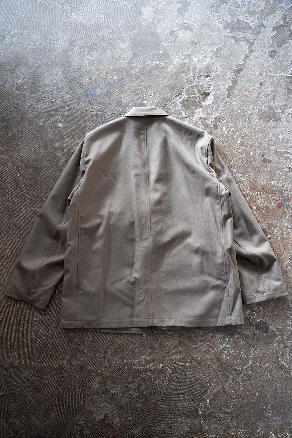 【ラスト1点】【22AW】ウールタッサージャケット(GREIGE)