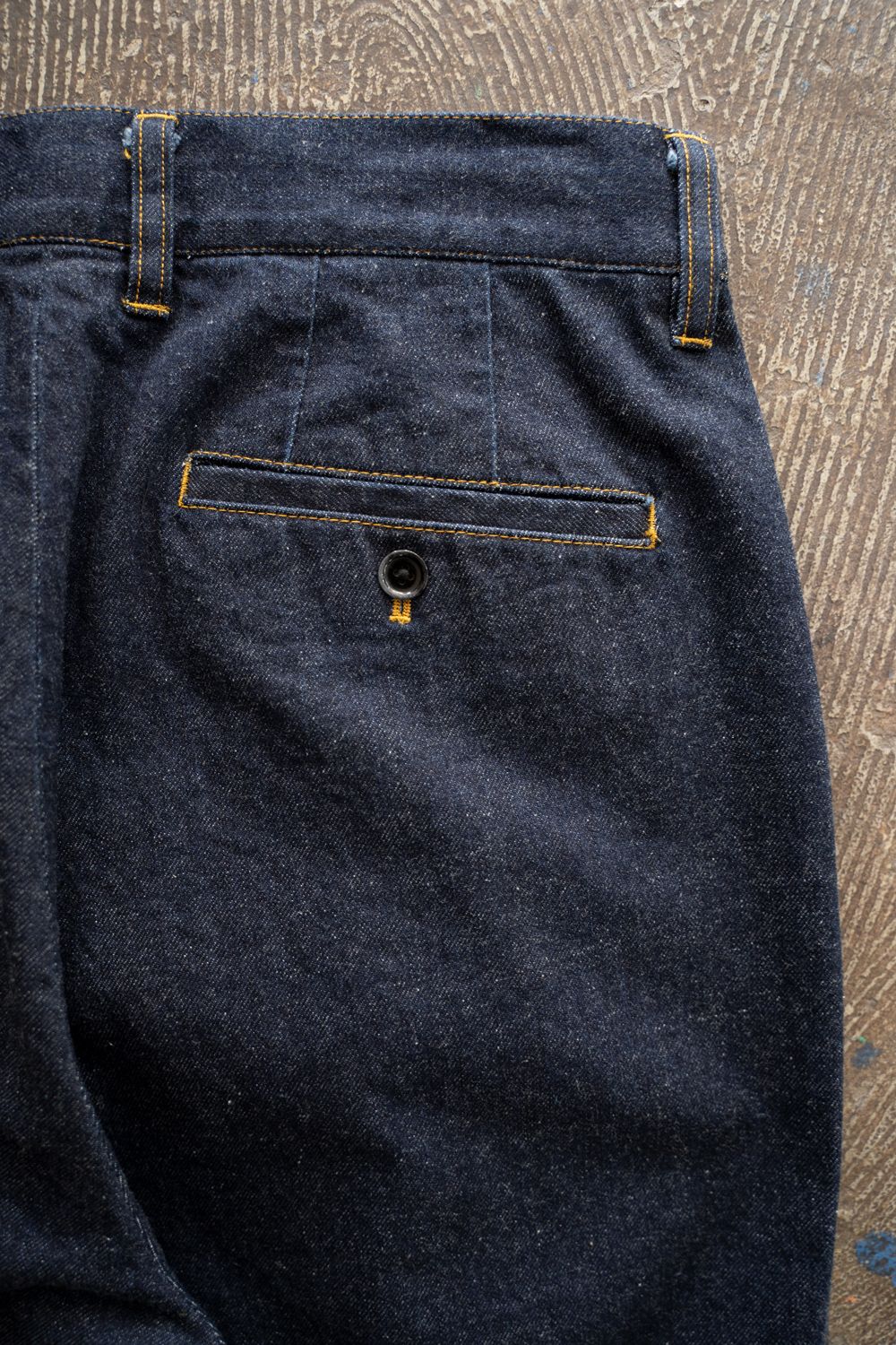 【26SS】2-Tack Cutoff Wide Denim Pants/2タックカットオフワイドデニムパンツ(INDIGO BLUE)