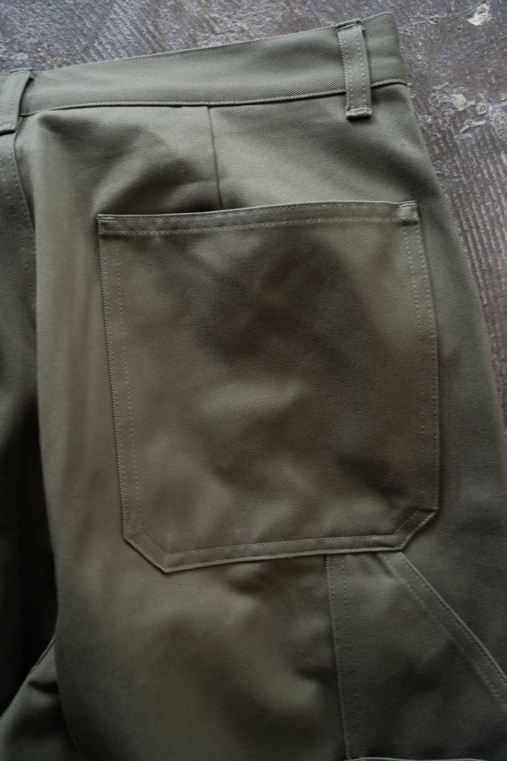 【ラスト1点】【25SS】コットンツイルワイドペインターパンツ(OLIVE)