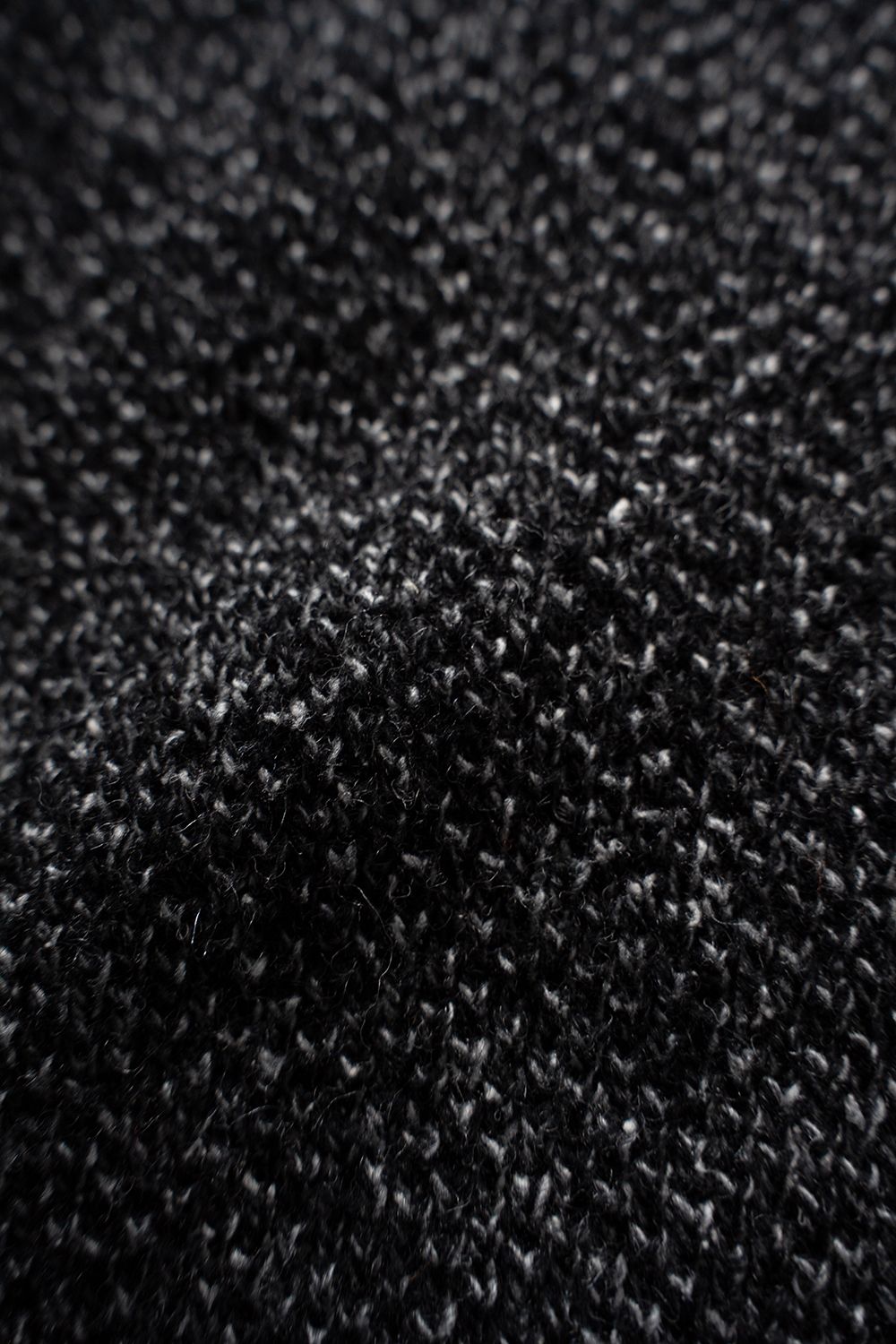 【26AW】ラムウール×ローシルクメランジニット(MELANGE BLACK)