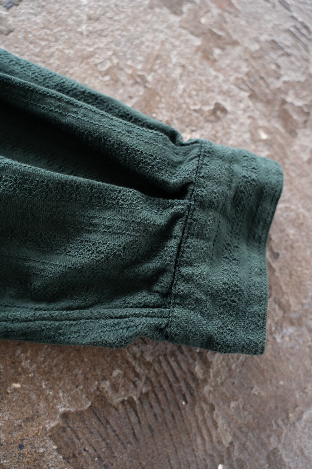 【ラスト1点】【23SS】Garmentdye Leno Cloth L/S Shirt/ガーメントダイレノクロスロングスリーブシャツ(GREEN)