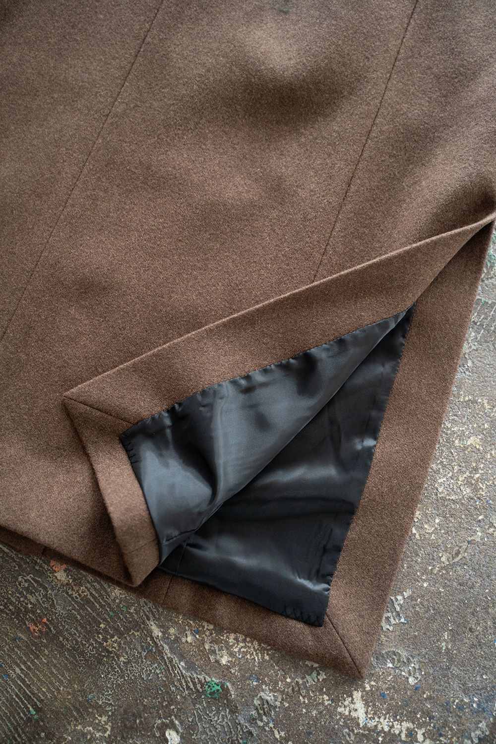 【25AW】Belted Over Coat/ベルテッドオーバーコート(BROWN)