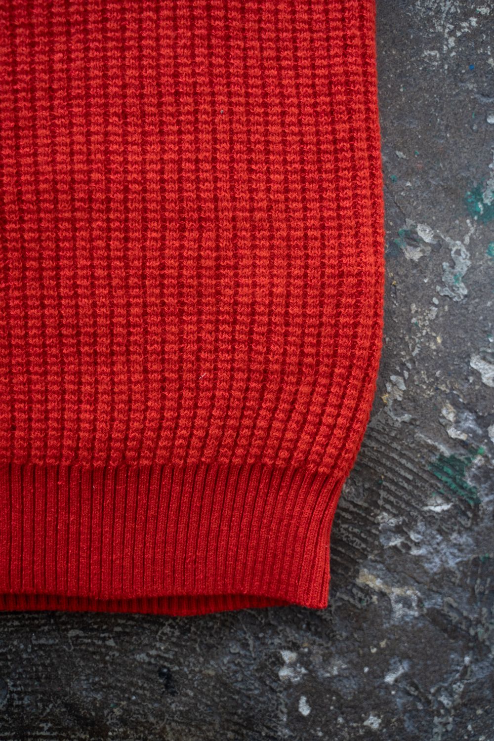 【25AW】ウール×シルクハイネックニット(RED)