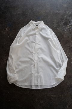 【ラスト1点】【23AW】Soft Broad Shirt/ソフトブロードシャツ(WHITE)