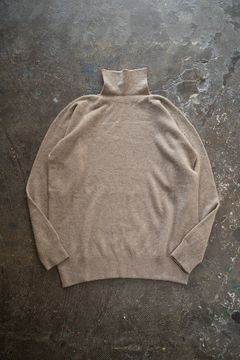 【ラスト1点】ベビーカシミヤタートルセーター(薄茶)