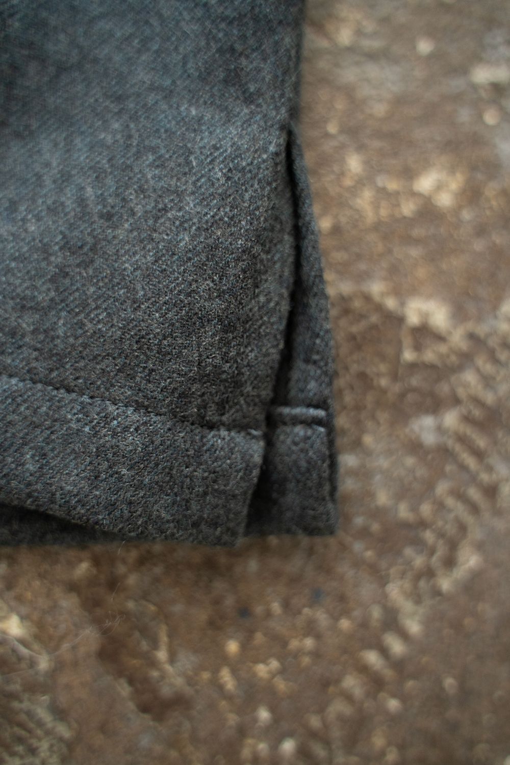 【ラスト1点】【24AW】Super120'sウールシャツ(BLUE CHARCOAL)