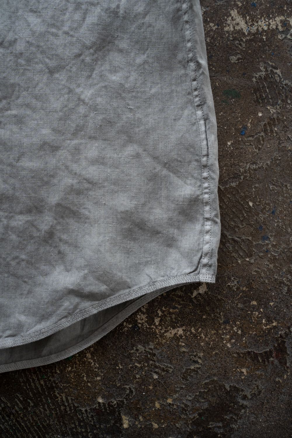 大麻シャツ 3(薄炭)