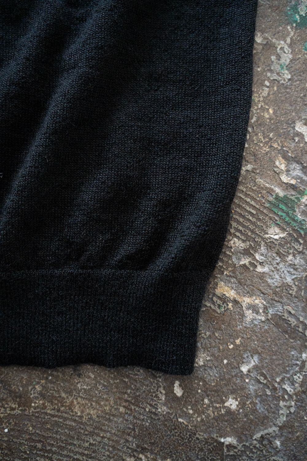 【25AW】エクストラキッドモヘア12Gニットカーディガン(BLACK)