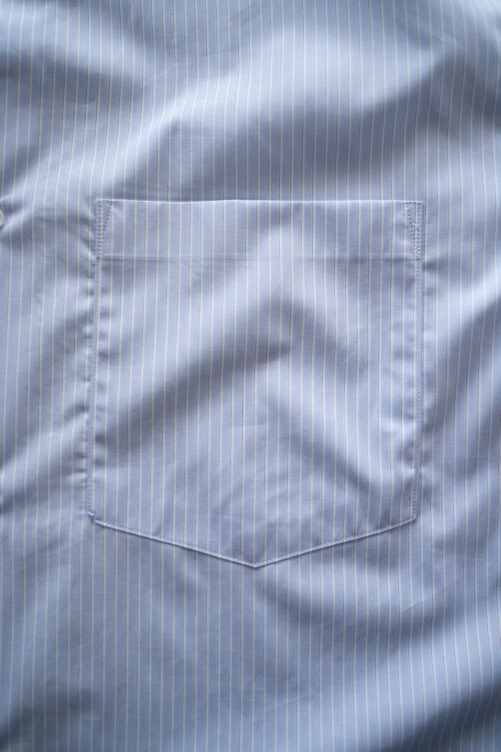 【ラスト1点】【25AW】ブロードレギュラーカラーシャツ(BLUE STRIPE)
